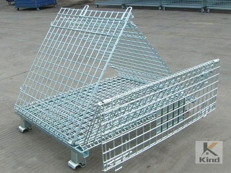 Folding storage cage