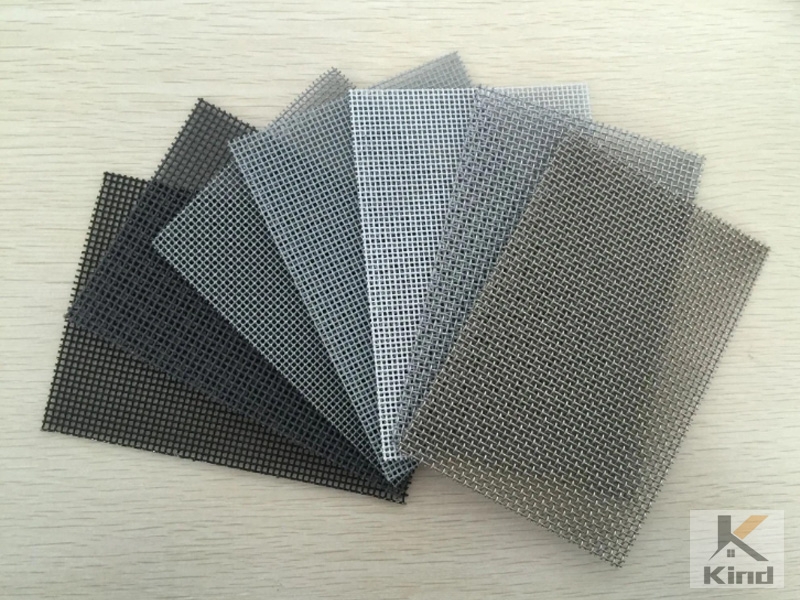 Diamond mesh window screen